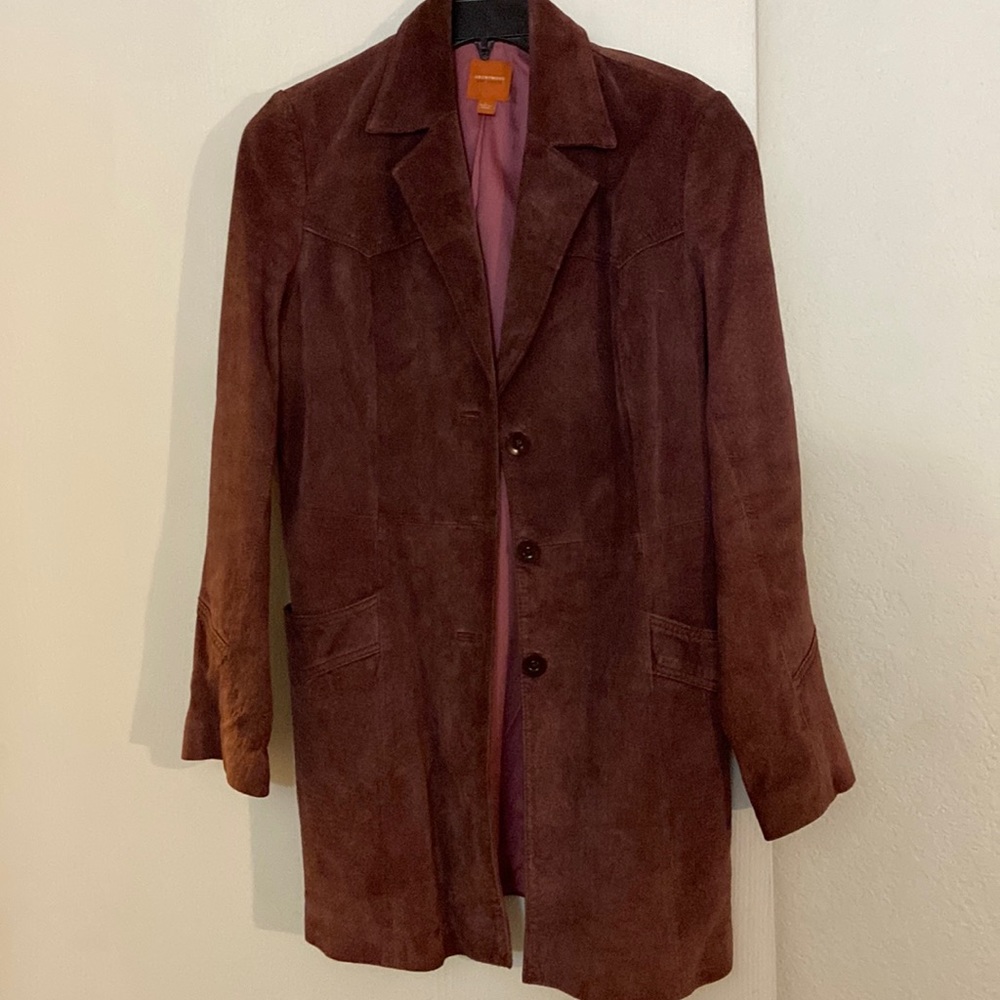 Vintage Plum suede jacket